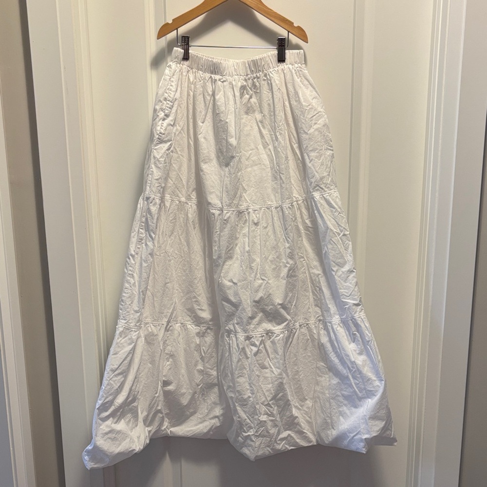 Brunette the label maxi poplin skirt